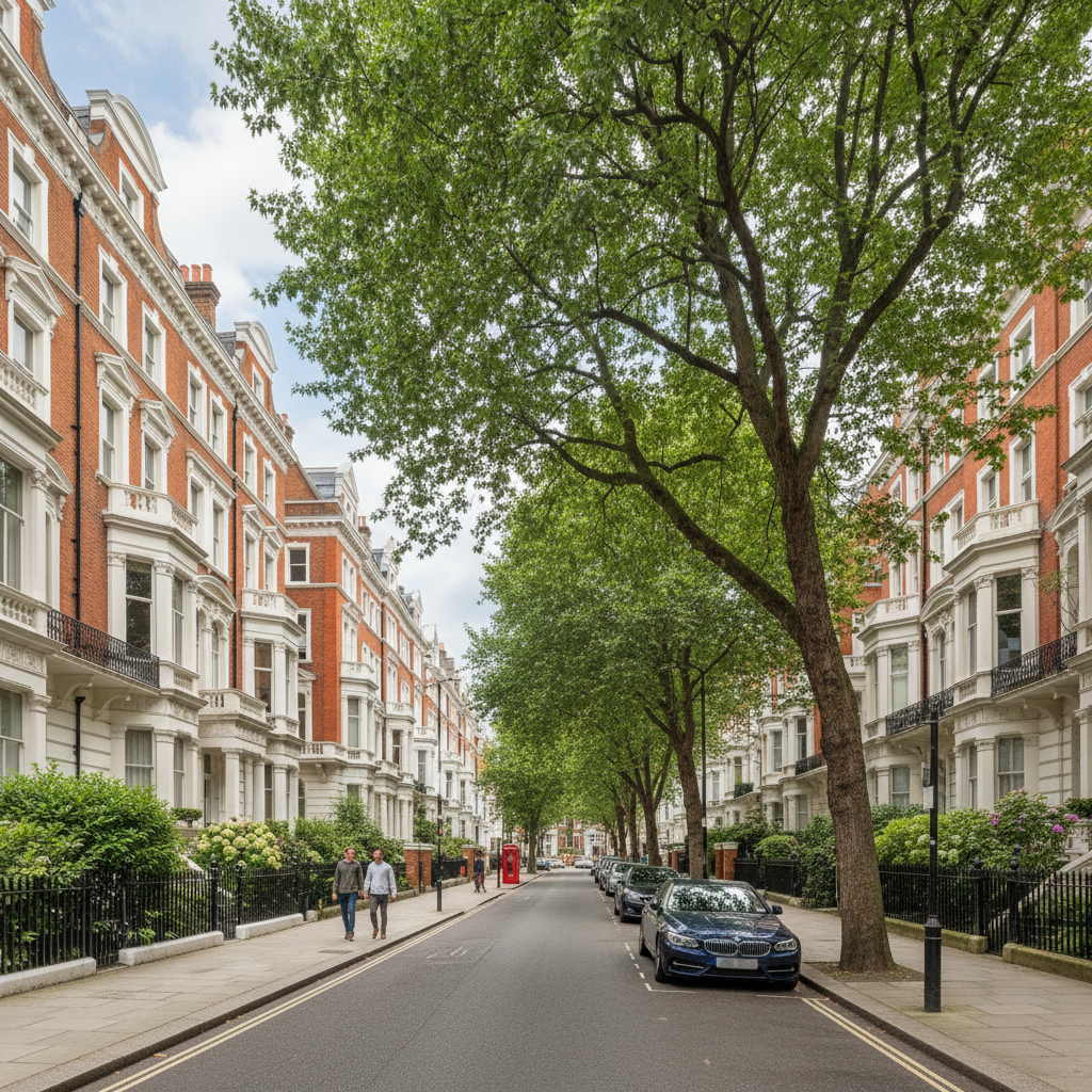 Belsize Park property development area in Camden
