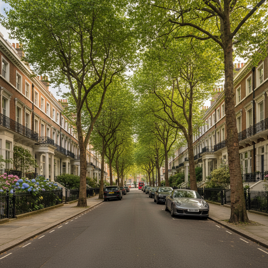 Hampstead property development area in Camden