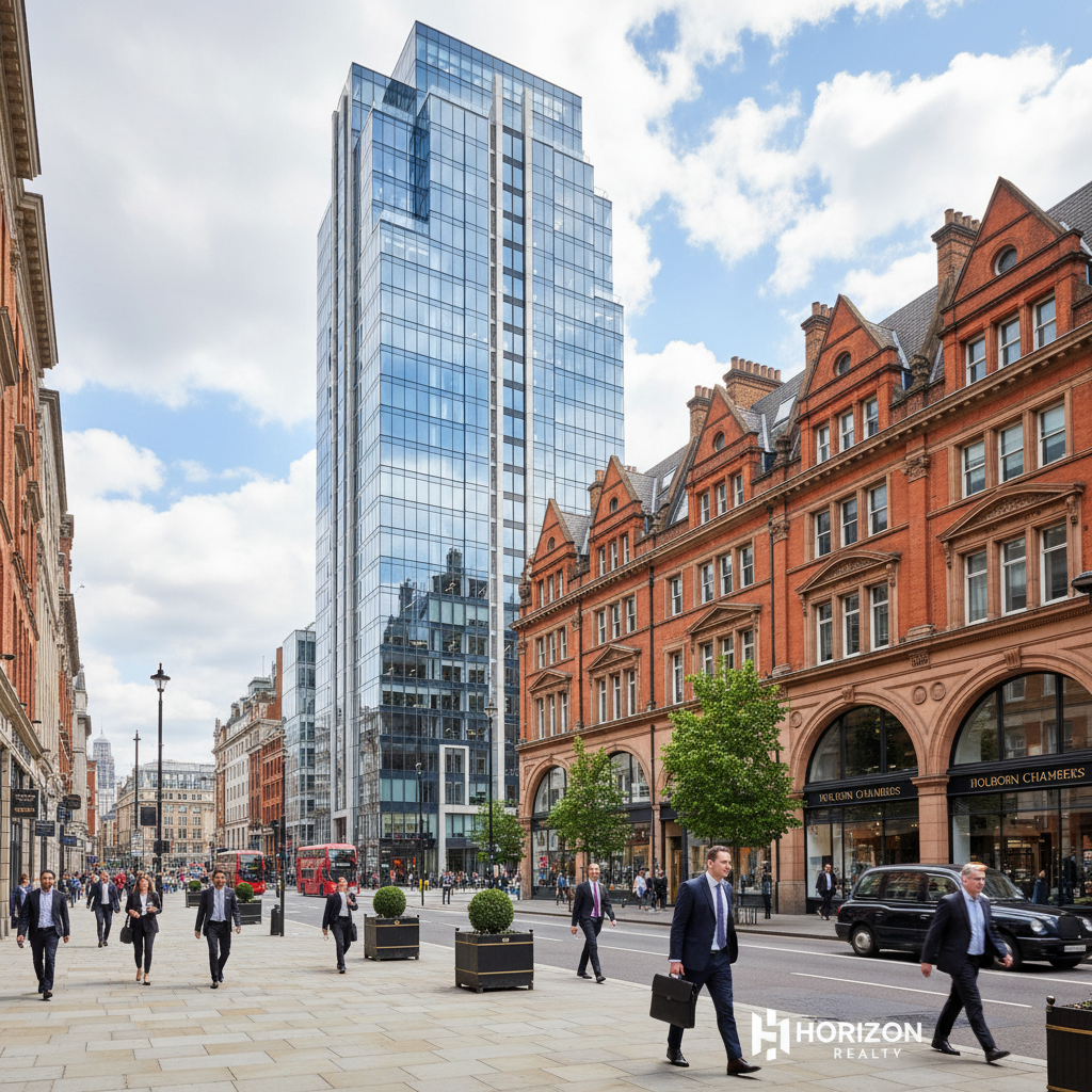 Holborn property development area in Camden