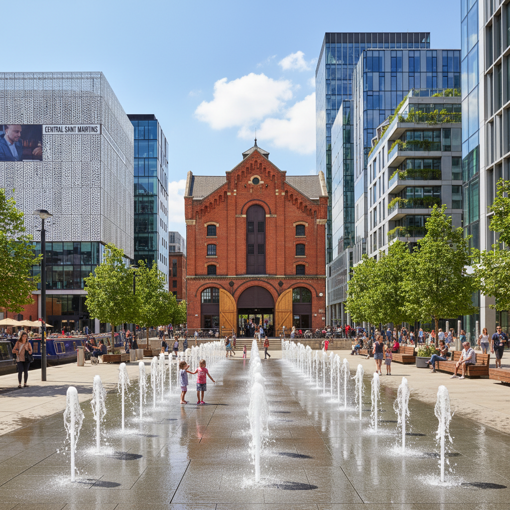 Kings Cross property development area in Camden